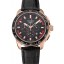 High Quality Chopard Mille Miglia GTS Black Dial Gold Case Black Leather Bracelet 1454001