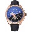 High Quality Tag Heuer Carrera Rose Gold Bezel with Black Dial and Black Leather Strap 621538