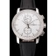 Imitation AAAAA Swiss Vacheron Constantin Patrimony Traditionnelle Chronograph White Dial Diamond Bezel Stainless Steel Case Black Leather Strap 1453769