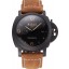 Imitation Best Swiss Panerai Luminor GMT Ceraica Black Dial Black Case Brown Leather Strap