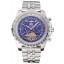 Imitation Breitling Bentley Mulliner Tourbillon Blue Dial Stainless Steel Case And Bracelet 622735
