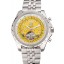 Imitation Breitling Bentley Mulliner Tourbillon Yellow Dial Stainless Steel Case And Bracelet 622734