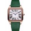 Imitation Designer Cartier Santos 100 Diamond Rose Gold Bezel 621933