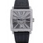 Imitation Franck Muller Master Square Diamonds Dial Diamonds Case Black Leather Band 622358