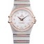 Imitation Omega Swiss Constellation Jewelry Diamond Case Radial Emblem White Dial