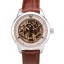 Knockoff Emporio Armani Meccanico Brown Leather Strap Open Dial 98249
