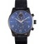 Knockoff Montblanc Flyback Black Leather Band 621627