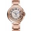 Knockoff Top Swiss Cartier Ballon Bleu 46 MM Diamond Dial Rose Gold Bracelet 1453882