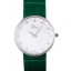 La D de Dior Green Leather Strap with White Dial 621507