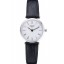 Longines La Grande Classique White Dial Black Leather Band Femme 622128