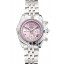 Luxury Breitling Chronomat Quartz Pink Dial Stainless Steel Case And Bracelet