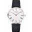 Luxury Swiss Longines Grande Classique White Dial Roman Numerals Stainless Steel Case Black Leather Strap