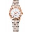 Omega De Ville Ladies White Dial Rose Gold Case Two Tone Bracelet 1453782