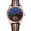 Omega De Ville Moonphase Tourbillon Black Dial Rose Gold Case Two Tone Rose Gold Black Bracelet