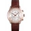 Omega DeVille Rose Gold Bezel with White Dial and Brown Leather Strap 621570