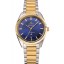 Omega Globemaster Blue Dial Stainless Steel Case Gold Bezel Two Tone Bracelet