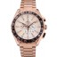 Omega Seamaster Aqua Terra Chrono GMT Ivory Dial Gold Bracelet 622533