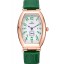 Omega Sochi Petrograd White Dial Gold Case Green Leather Strap 622821