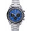 Omega Speedmaster Blue Grey Stainless Steel Strap 622053