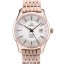 Omega Swiss DeVille Rose Gold Bezel White Dial 7603