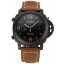 Panerai Luminor 1950 3 Days Chrono Flyback Black Dial Black Case Brown Leather Strap