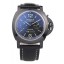 Panerai Luminor Black Ionized Stainless Steel Case Black Dial Black Leather Strap 98162