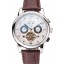 Patek Philippe Classic Tourbillon Power Reserve Black And White Dial Stainless Steel Case Brown Leather Strap