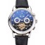Patek Philippe Perpetual Calendar Tourbillon Black Dial Stainless Steel Case Brown Leather Strap