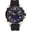 Porsche Design Indicator Black Dial Gold Case Black Rubber Strap