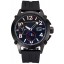Porsche Design Indicator Black Dial Gold Numerals Black PVD Case Black Rubber Strap