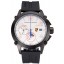 Porsche Design Indicator White Dial Black Case Black Rubber Strap