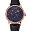 Replica A. Lange & Sohne Little Lange Blue Dial Rose Gold Case Black Leather Strap