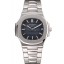 Replica AAAAA Swiss Patek Philippe Nautilus Black-Blue Dial Stainless Steel Bracelet 1453948