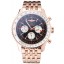 Replica Best Quality Swiss Breitling Navitimer Black Dial Rose Gold Case And Bracelet