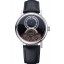 Replica Breguet Classique Grande Complication Tourbillon Silver Case Black Dial Black Leather Strap 622212