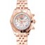 Replica Breitling Chronomat Quartz Pearl Dial Rose Gold Case And Bracelet