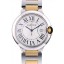 Replica Cartier Ballon Bleu 38mm White Dial Stainless Steel Case Two Tone Gold Bracelet
