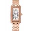 Replica Cartier Tank Americaine White Dial Diamond Bezel Rose Gold Case And Bracelet 1453779