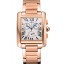 Replica Hot Cartier Tank MC White Dial Rose Gold Case And Bracelet 622702