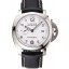 Replica Hot Swiss Panerai Luminor Marina 3 Days White Dial Stainless Steel Case Black Leather Strap