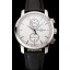 Replica Luxury Swiss Vacheron Constantin Patrimony Traditionnelle Chronograph White Dial Stainless Steel Case Black Leather Strap 1453768