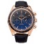 Replica Omega Speedmaster Black Dial Gold Case Black Leather Strap 622809
