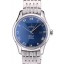 Replica Omega Swiss DeVille Stainless Steel Bezel Roman Numbers Blue Dial 7612