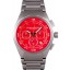 Replica Porsche Dashboard Polished Stainless Steel Strap Red Dial 80302