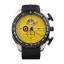 Replica Porsche Regulator Power Reserve Rose Gold Case Yellow Dial