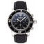 Replica Swiss Blancpain Fifty Fathoms Flyback Chronograph Black Dial Black Bezel Stainless Steel Case Black Canvas Strap