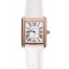 Replica Swiss Cartier Tank Solo White Dial Gold Case White Leather Bracelet 1453896