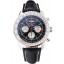 Swiss Breitling Navitimer Black Dial Stainless Stell Case Black Leather Strap