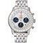 Swiss Breitling Navitimer White Dial Stainless Steel Bracelet 622441