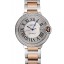 Swiss Cartier Ballon Bleu 46 MM Diamond Dial Diamond Case Rose Gold And Staineless Steel Bracelet 1453884